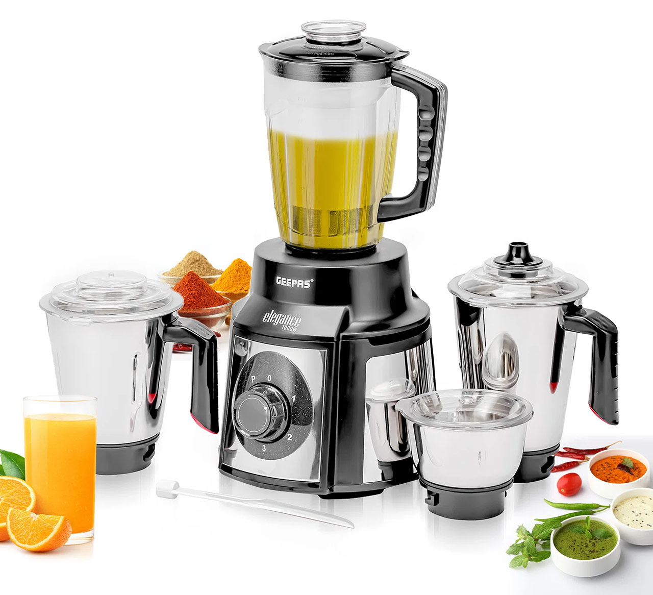 Geepas 1.5L 5-in-1 Mixer and Grinder