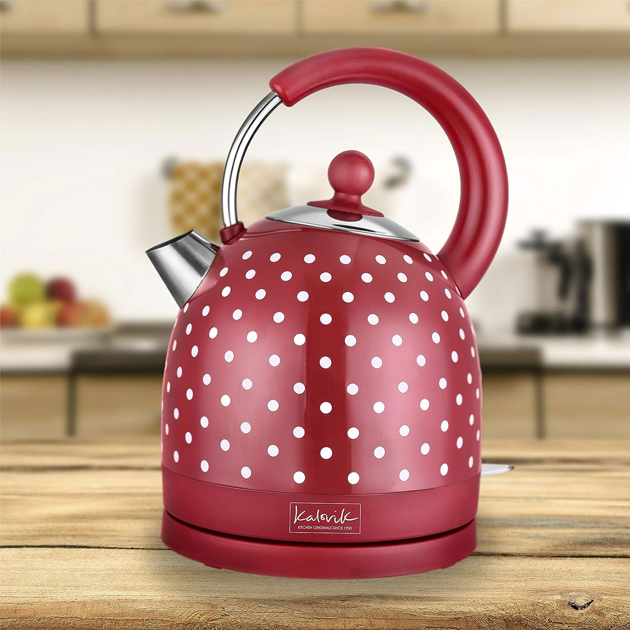 Kalorik Retro Red Polkadot Kettle