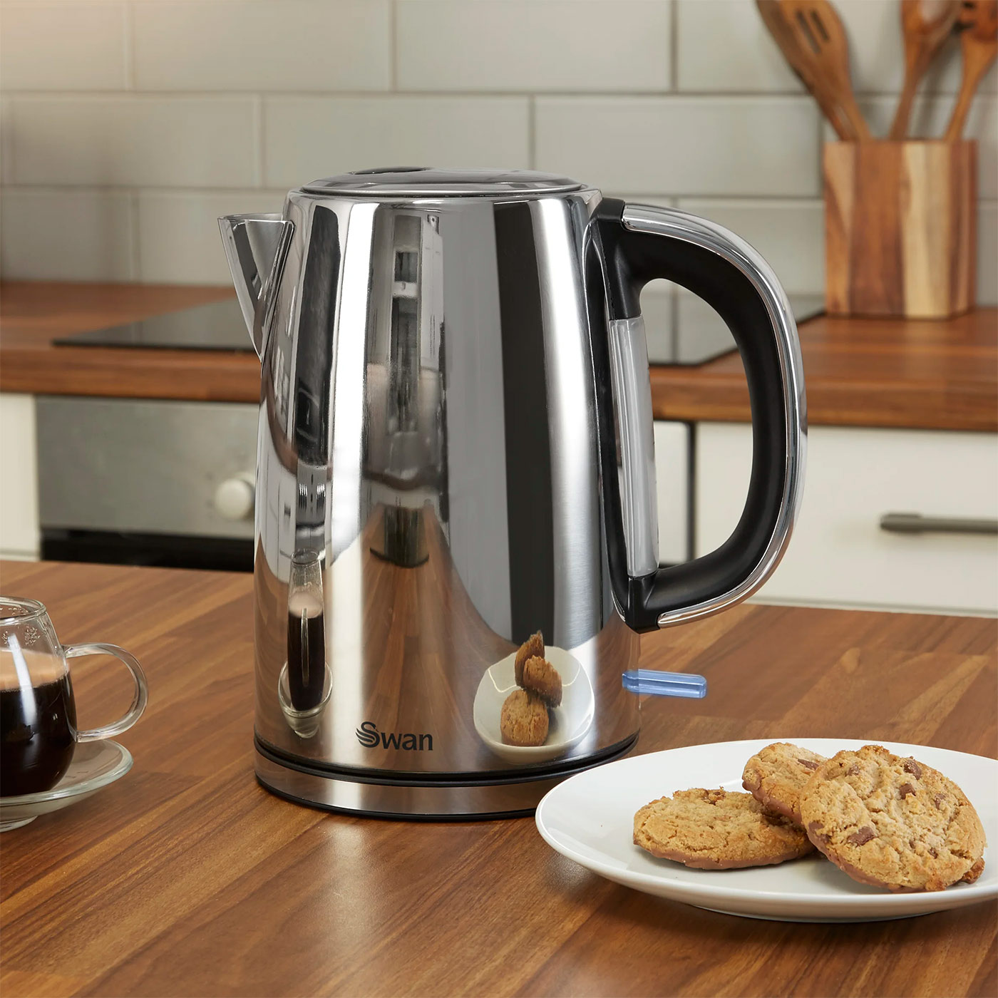 Swan Stainless Steel Electric Kettle Jug 1.7L