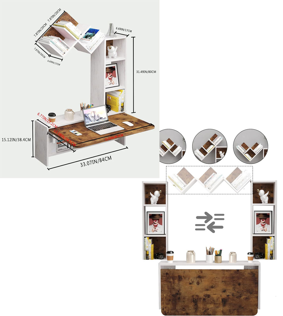 Pmnianhua Folding Wall-Mounted Table