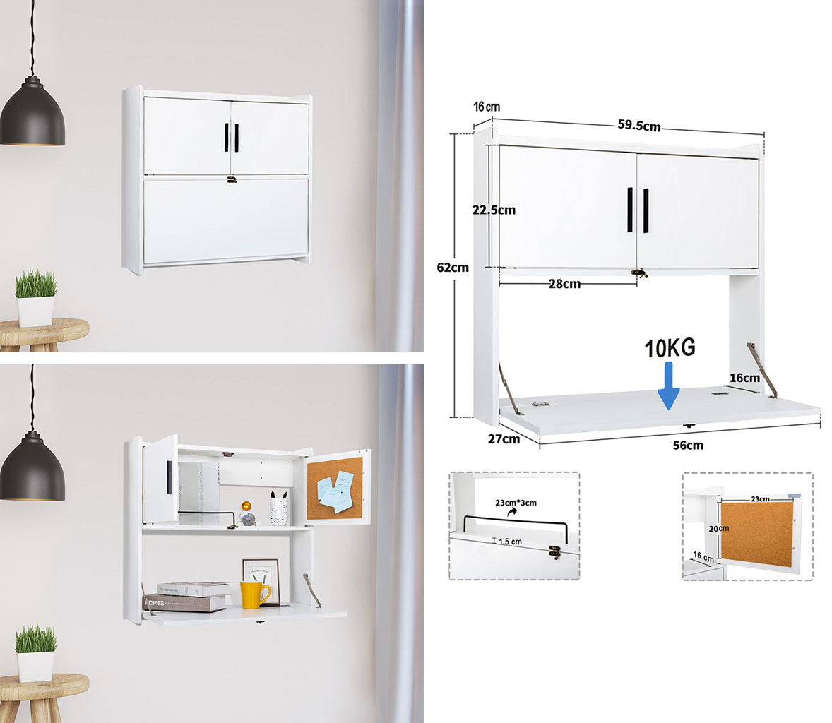 Yourlite Wall-Mounted Table