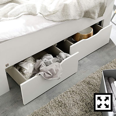 Rauch Mobel Ryba Bed Base for Storage