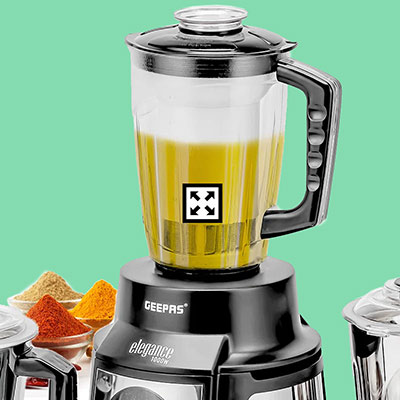 Geepas 1.5L 1000W 5-In-1 Mixer Grinder