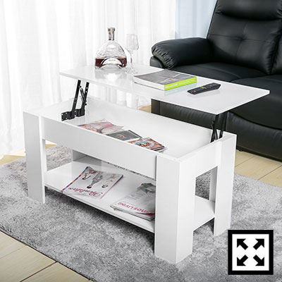 Merax Lift-Top Convertible Coffee Table