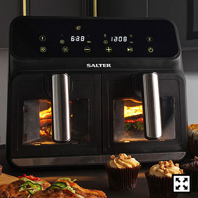 Salter Air Fryer Dual 7.6L