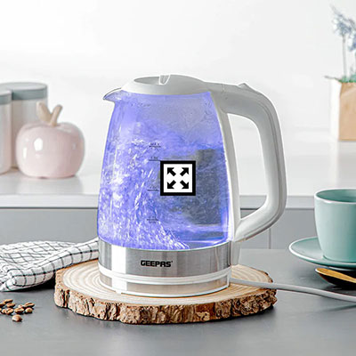 Geepas 1.7L Illuminating Electric Glass Kettle