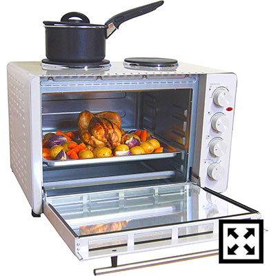 Igenix Mini-Oven with Electric Double Hotplate