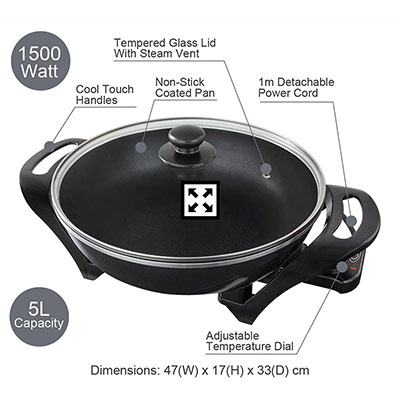 Quest Electric Non-Stick Wok